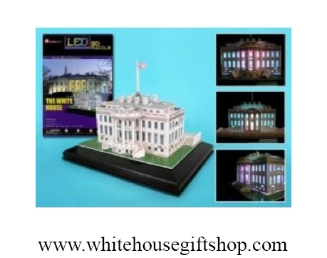 White House 3D Puzzle with Lights