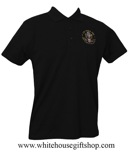 Golf Shirt, Air Force One Presidential Crew, Full Seal, Embroidered ...