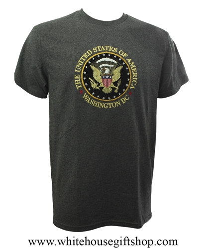 Washington D.C. Presidential Eagle Seal T-Shirt - Dark Gray