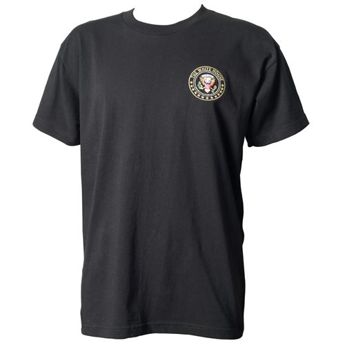 The White House Seal T-Shirt, Black, Embroidered, Made in the USA by ...